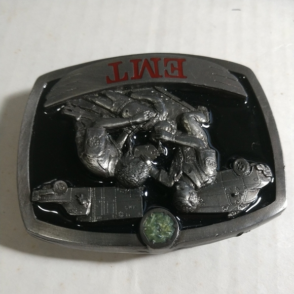 🆕EMT VINTAGE Belt Buckle "Last One"  Unisex Solid Pewter - Picture 5 of 16